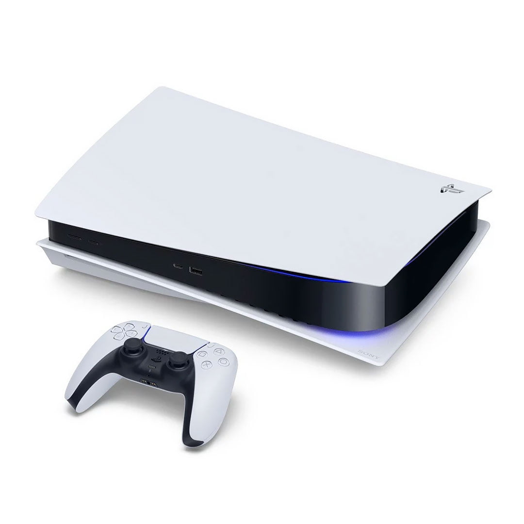 سونی PlayStaion 5 - نمای جلو به همراه دسته PS5 - تصویر دوم