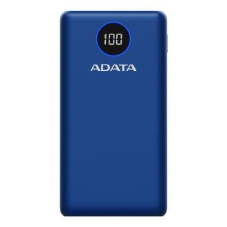 پاوربانک ای دیتا P20000QCD ظرفیت 20000 میلی‌ آمپر ساعت با توان ۱۸ وات