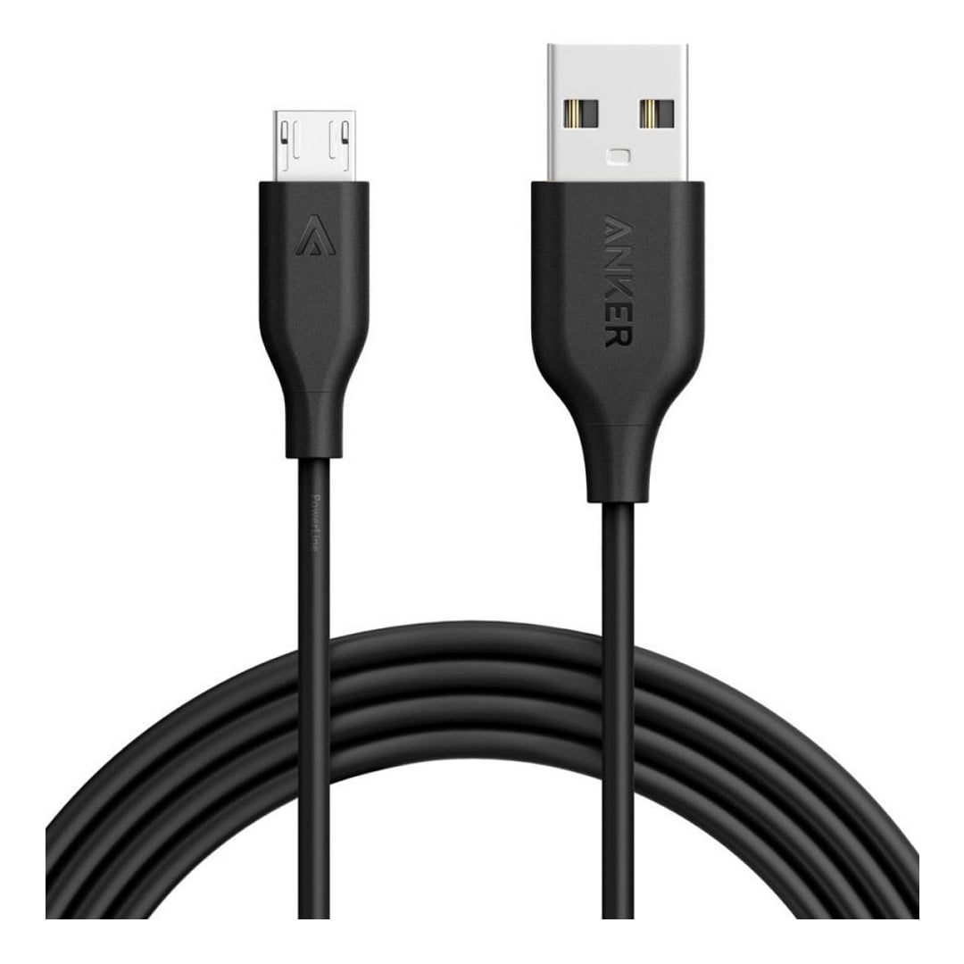 کابل MicroUSB به USB Type-A انکر A8133H طول ۱٫۸ متر رنگ مشکی
