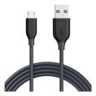 کابل MicroUSB به USB Type-A انکر A8133H طول ۱٫۸ متر خاکستری