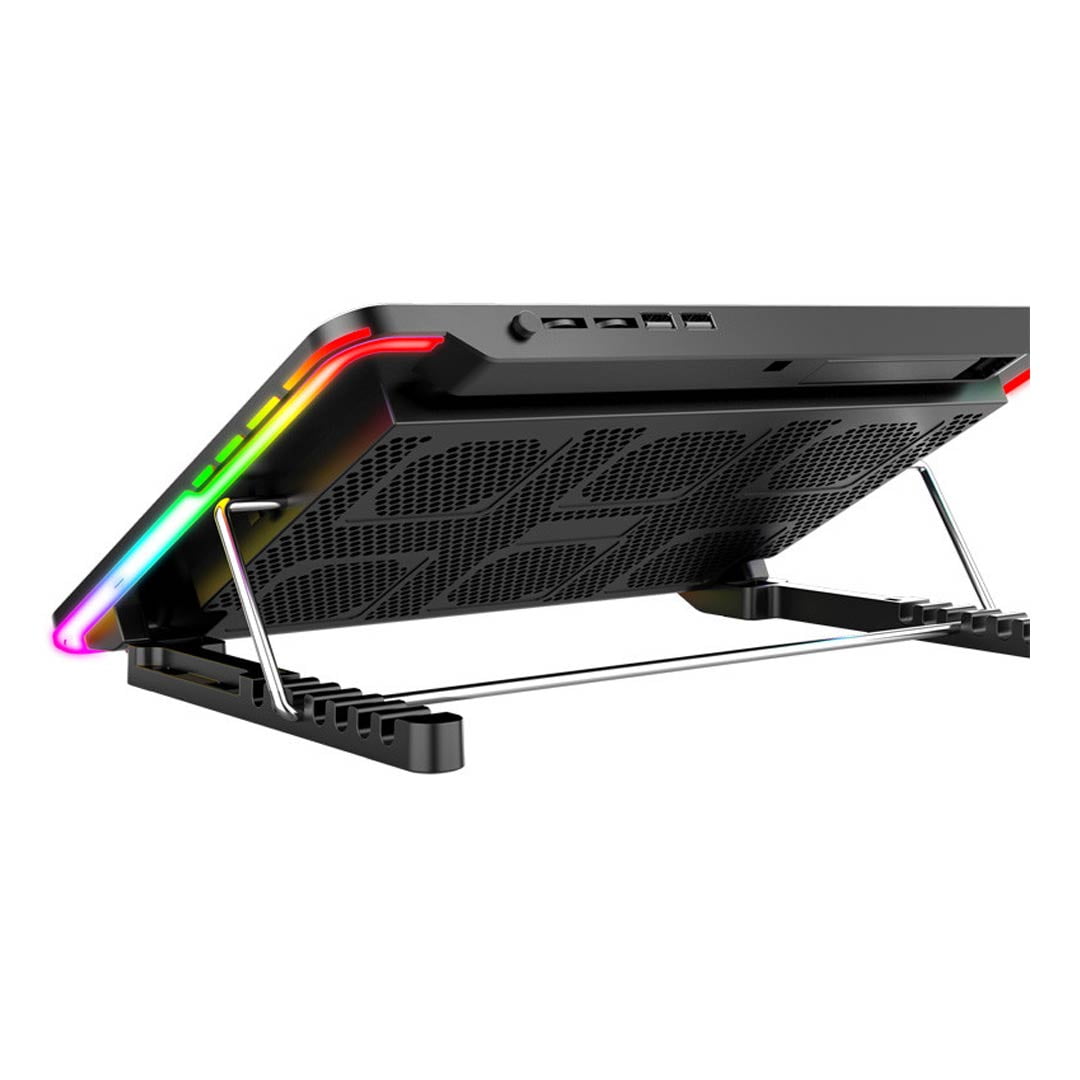 پایه خنک کننده کول کلد F5 RGB از نمای پشت