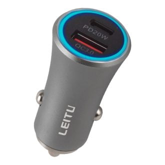 شارژر فندکی لیتو LC-C16 توان ۴۵ وات به همراه کابل لایتنینگ به USB Type-A