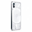 گوشی ناتینگ Phone 1 دو سیم کارت ظرفیت ۱۲۸ گیگابایت و رم ۸ گیگابایت رنگ سفید از نمای سمت چپ