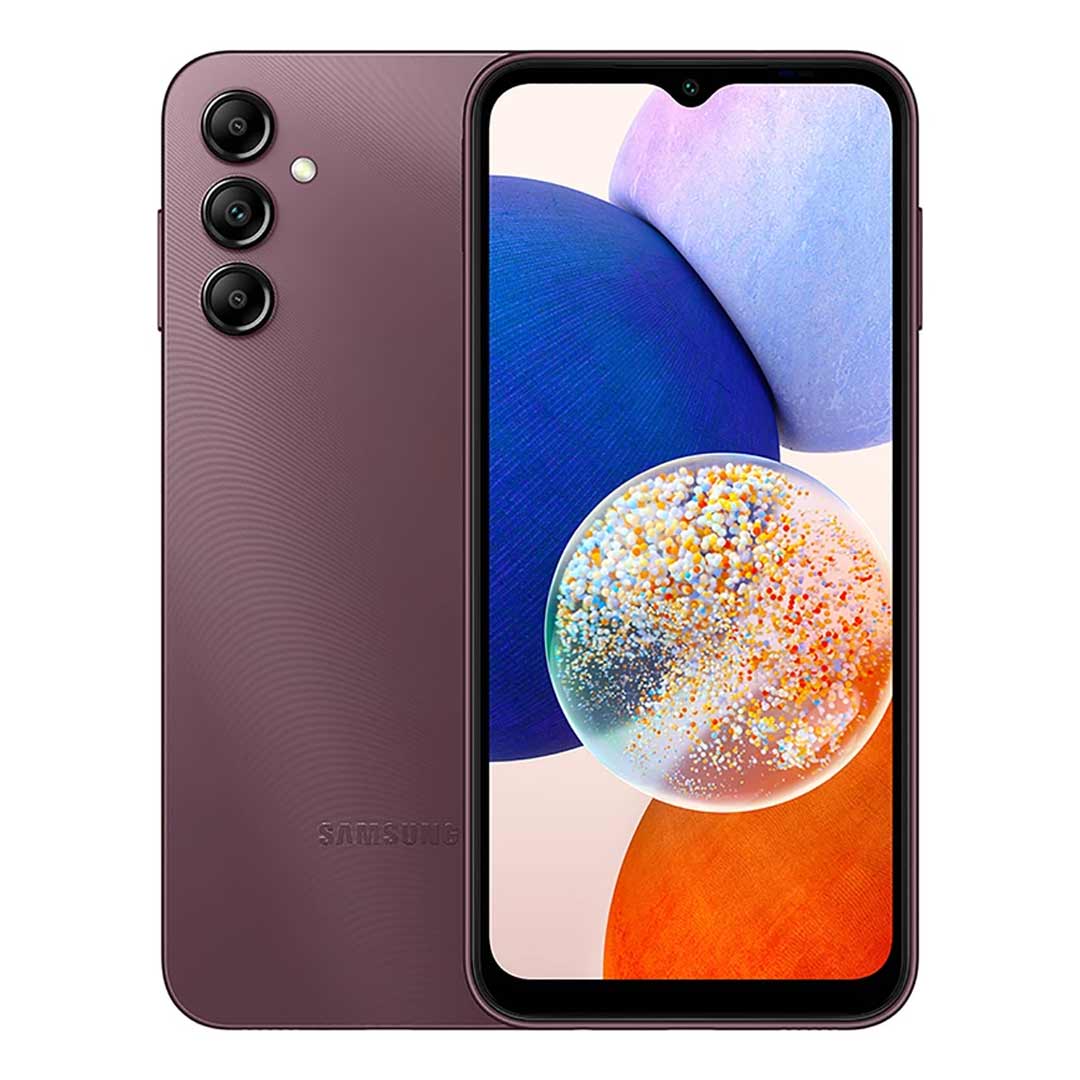گوشی سامسونگ Galaxy A14 5G دو سیم کارت ظرفیت ۱۲۸ گیگابایت و رم ۴ گیگابایت رنگ قرمز تیره