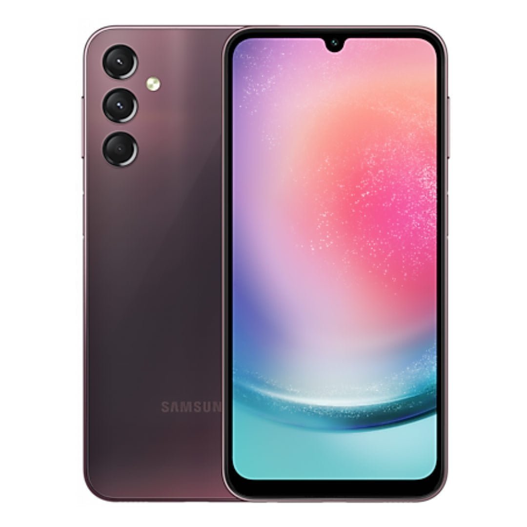 گوشی سامسونگ Galaxy A24 4G دو سیم کارت ظرفیت ۱۲۸ گیگابایت و رم ۶ گیگابایت رنگ قرمز تیره