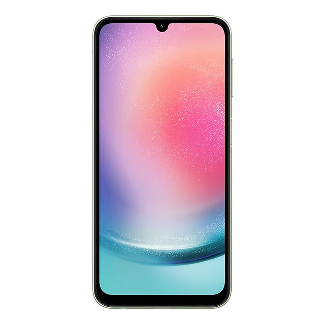 گوشی سامسونگ Galaxy A24 4G دو سیم کارت ظرفیت ۱۲۸ گیگابایت و رم ۶ گیگابایت از نمای رو به رو