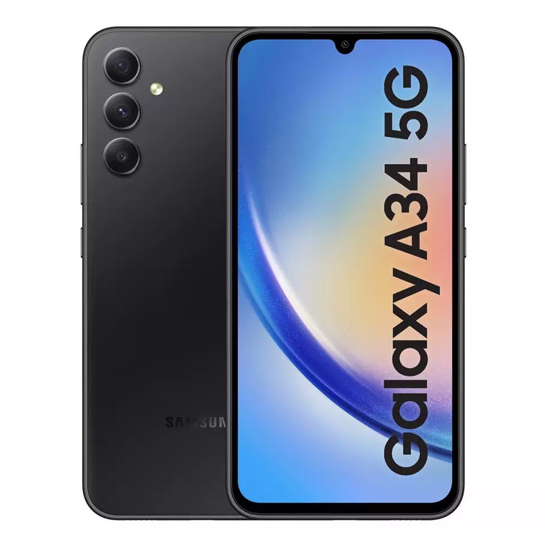 گوشی سامسونگ Galaxy A34 5G دو سیم کارت ظرفیت ۱۲۸ گیگابایت و رم ۸ گیگابایت رنگ مشکی