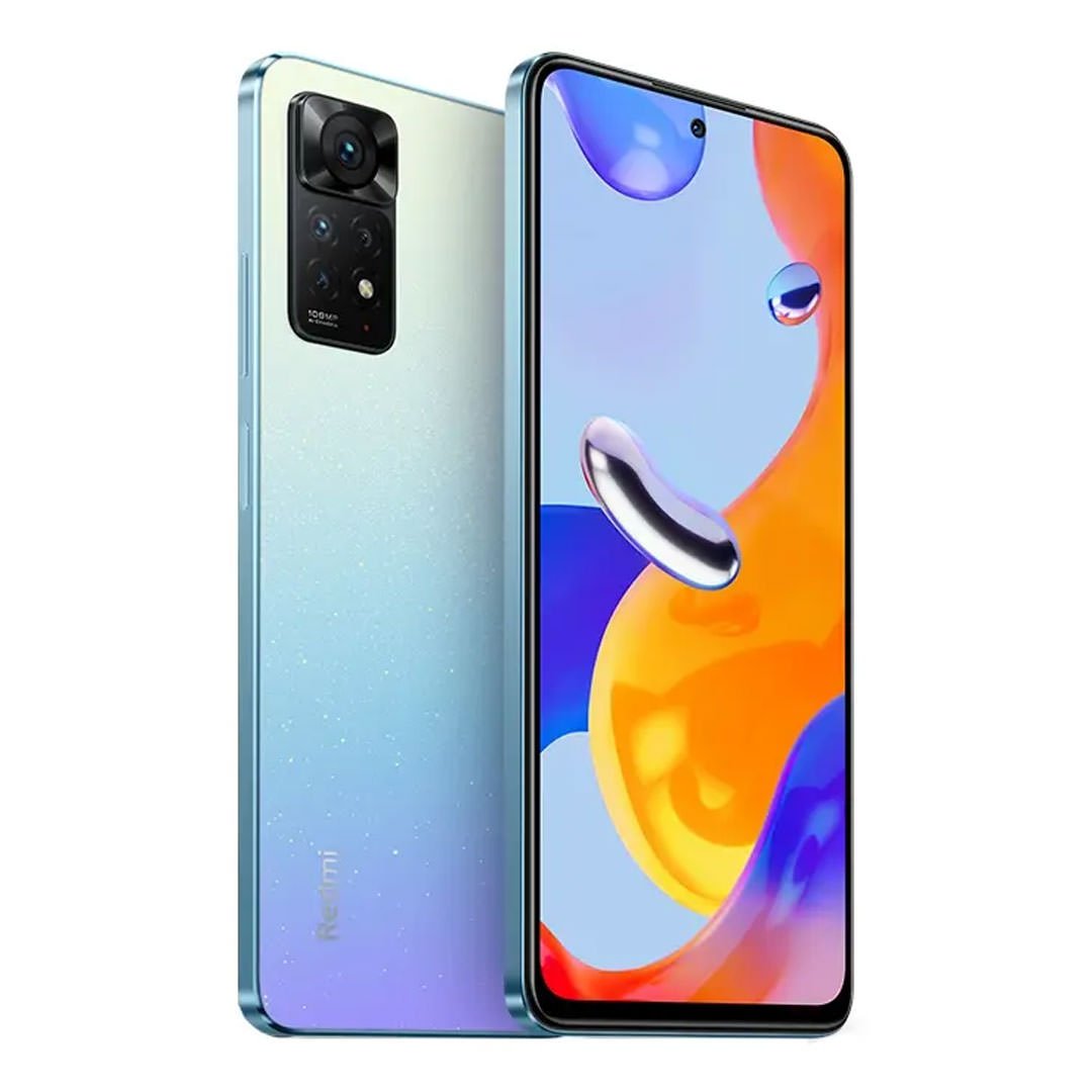 گوشی شیائومی Redmi Note 11 Pro دو سیم کارت ظرفیت ۱۲۸ گیگابایت و رم ۸ گیگابایت رنگ آبی نمای چپ