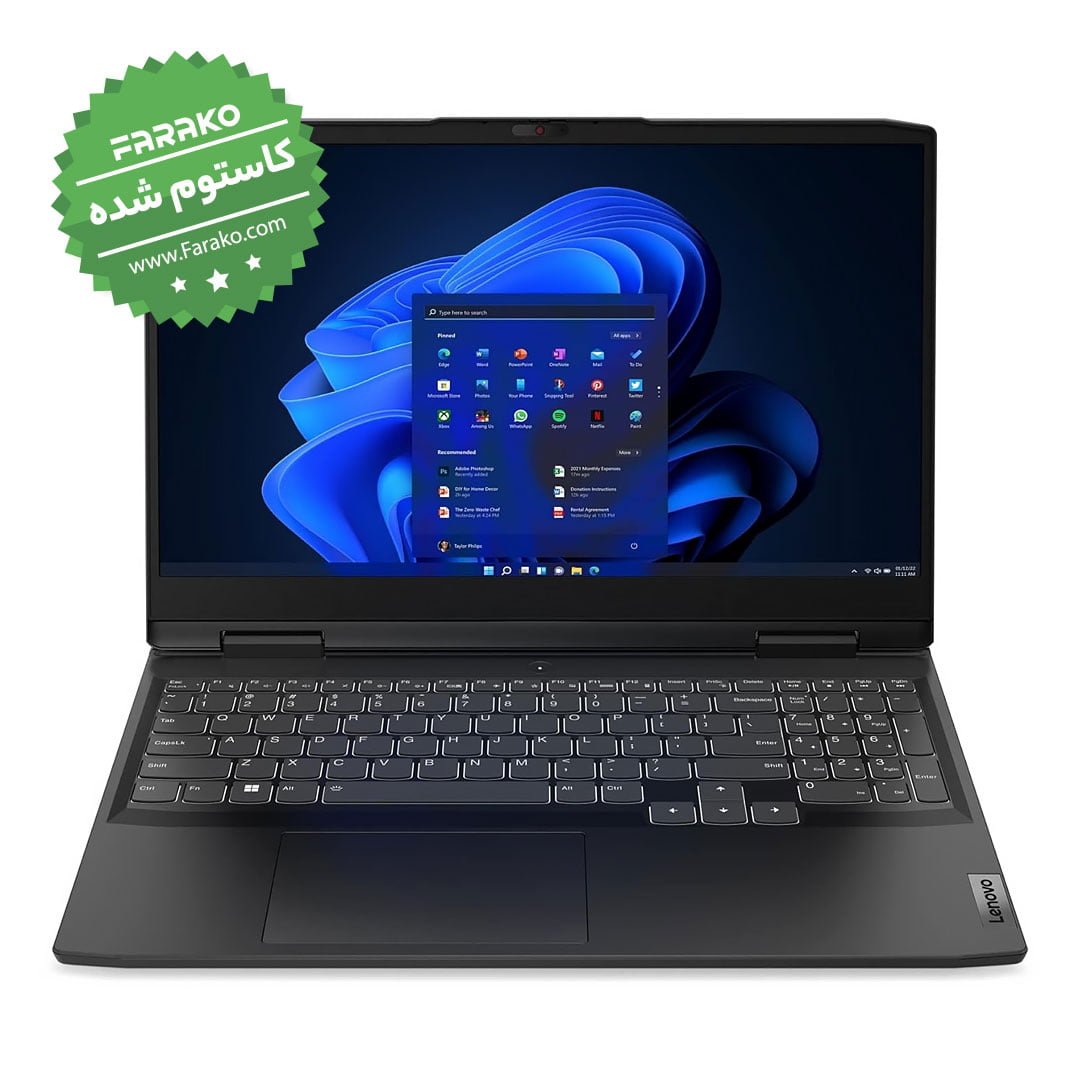 لپ تاپ لنوو IdeaPad Gaming 3 نسل ۱۲ کاستوم شده - تصویر اول