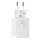 شارژر دیواری 20 وات بیسوس Compact Quick Charger CCXJ-B01 رنگ سفید تصویر دوم
