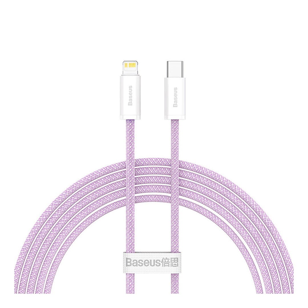 کابل لایتنینگ به USB Type-C بیسوس Dynamic Series CALD000105 طول ۲ متر رنگ بنفش
