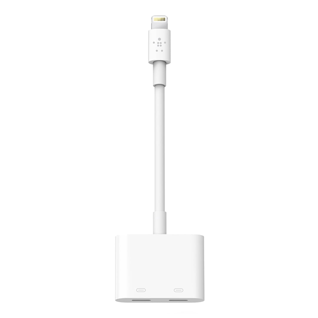 مبدل ۱ به ۲ لایتنینگ بلکین F8J198BTWHT طول ۰٫۱۴ متر تصویر اول