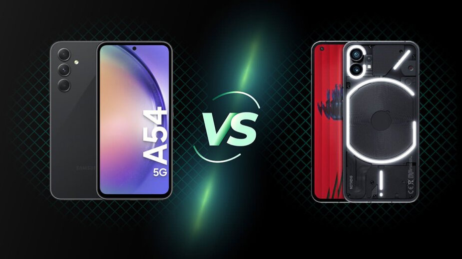 مقایسه گوشی A54 با ناتینگ فون ۱