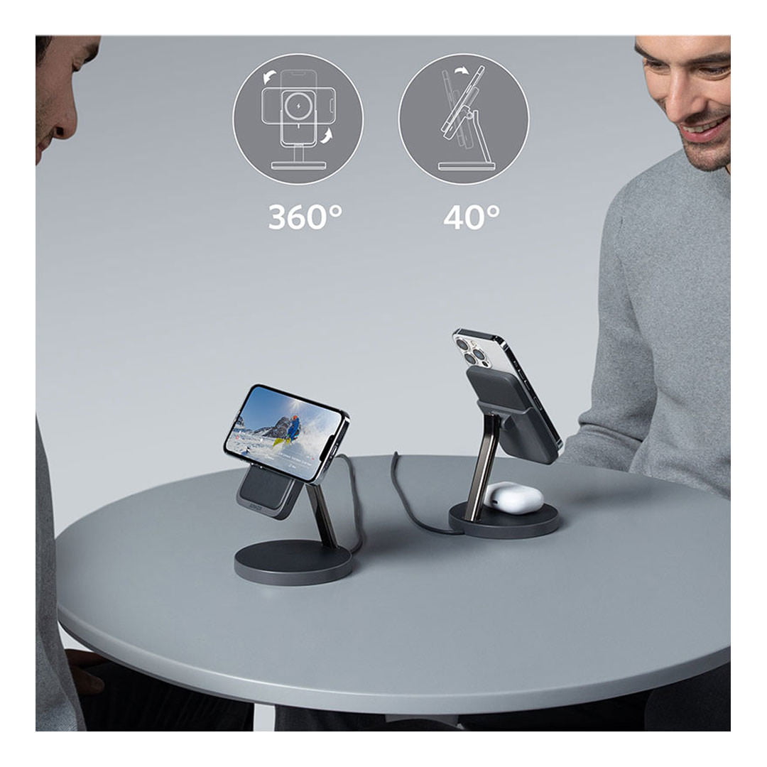 پایه نگهدارنده و شارژر بی سیم انکر B25A7211 مخصوص گوشی موبایل تصویر سوم