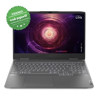 لپ تاپ لنوو LOQ نمایشگر ۱۵٫۶ اینچی، پردازنده Ryzen 5 7640HS، گرافیک ۶ گیگابایت 3050، رم ۱۶ گیگابایت، حافظه ۵۱۲ گیگابایت SSD – کاستوم شده