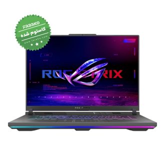 لپ تاپ ایسوس ROG Strix G16 G614JIR نمایشگر ۱۶ اینچی، پردازنده Core i9-14900HX، گرافیک ۸ گیگابایت RTX 4070، رم ۳۲ گیگابایت، حافظه یک ترابایت SSD – کاستوم شده