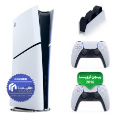کنسول بازی سونی PlayStation 5 Slim Digital ظرفیت یک ترابایت ریجن ۲۰۱۶ اروپا | به همراه دسته اضافه + پایه شارژر