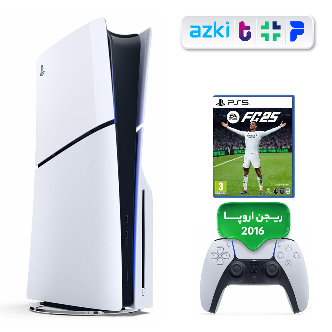 کنسول بازی سونی PlayStation 5 Slim ریجن ۲۰۱۶ اروپا به همراه بازی EA Sports FC 25