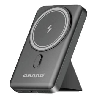پاوربانک بی‌ سیم گرند GW-11 ظرفیت 10000 میلی آمپر ساعت با توان ۱۵ وات