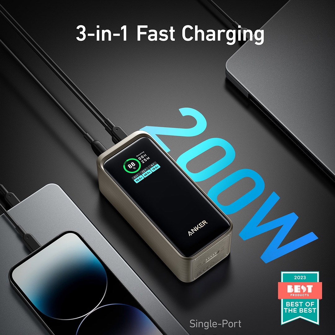 پاوربانک انکر Prime A1336 ظرفیت 20000 میلی آمپر ساعت تصویر اول