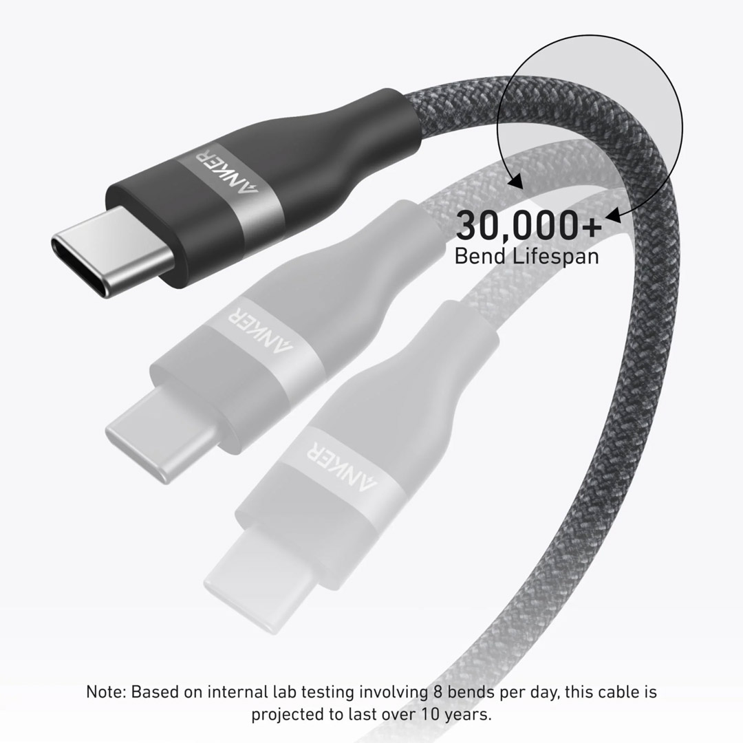 کابل USB Type-C به USB Type-C انکر A82E2 طول ۰٫۹ متر تصویر سوم