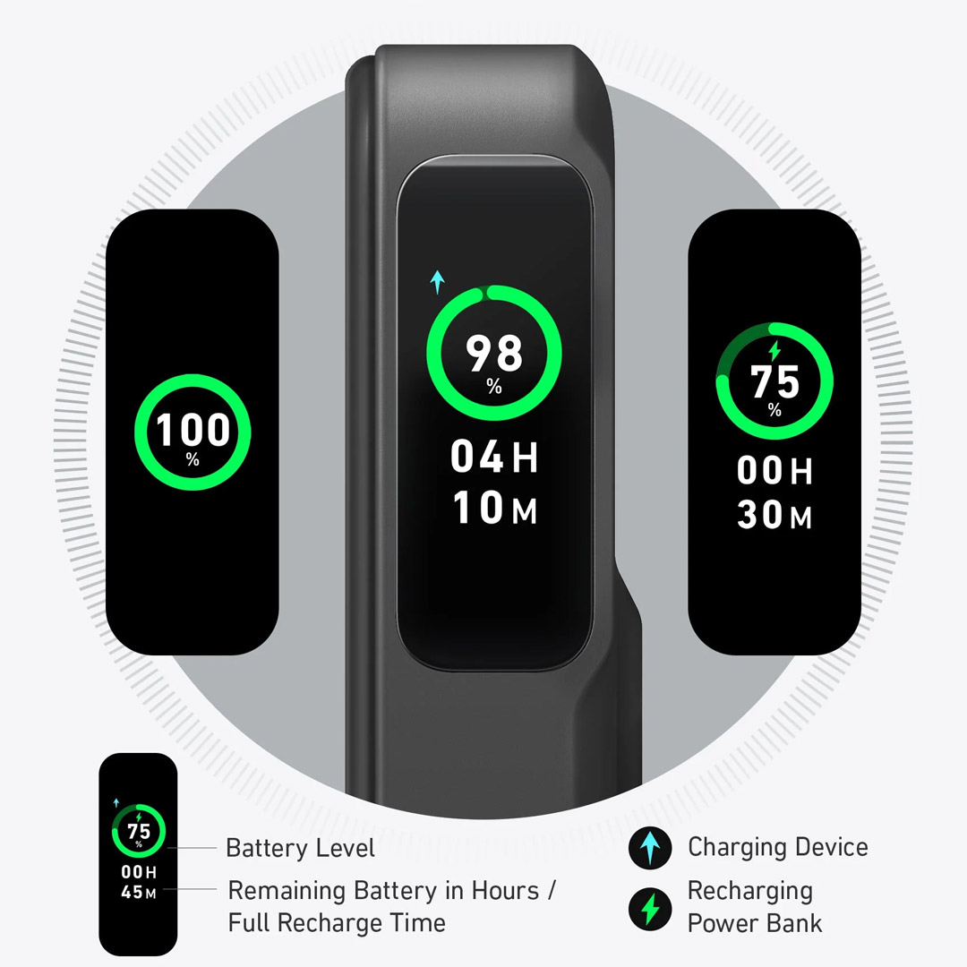 پاوربانک بی‌ سیم انکر MagGo A1654 ظرفیت 10000 میلی آمپر ساعت تصویر چهارم