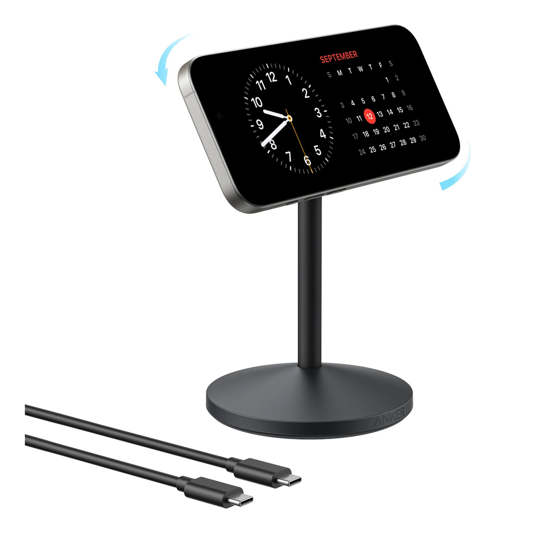 پایه نگهدارنده و شارژر بی سیم انکر MagGo A25X1 تصویر دوم