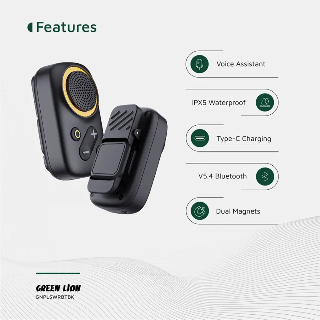 اسپیکر بی سیم گرین لاین Pulse Wear Wearable GL-SP19 تصویر پنجم