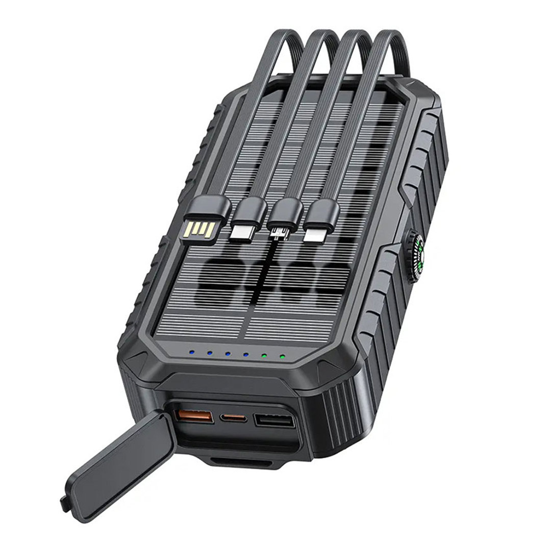 پاوربانک گرین لاین Solar mate ظرفیت 20000 میلی‌ آمپر ساعت با توان ۲۲٫۵ وات تصویر اول