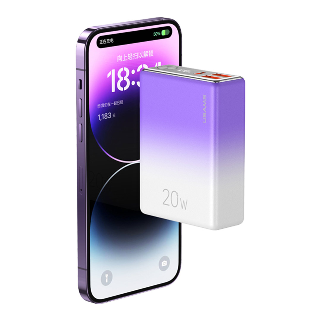 پاوربانک یوسمز CD192 ظرفیت 10000 میلی‌ آمپر ساعت تصویر سوم