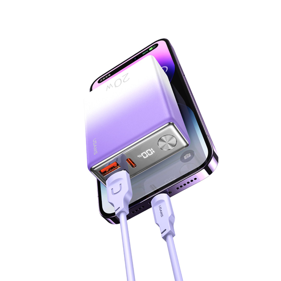 پاوربانک یوسمز CD192 ظرفیت 10000 میلی‌ آمپر ساعت تصویر چهارم