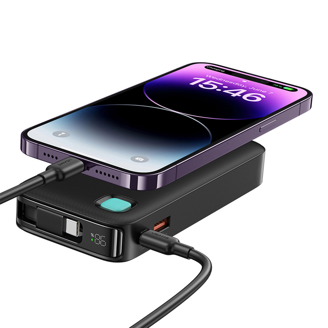 پاوربانک یوسمز CD224 ظرفیت 10000 میلی‌ آمپر ساعت تصویر چهارم