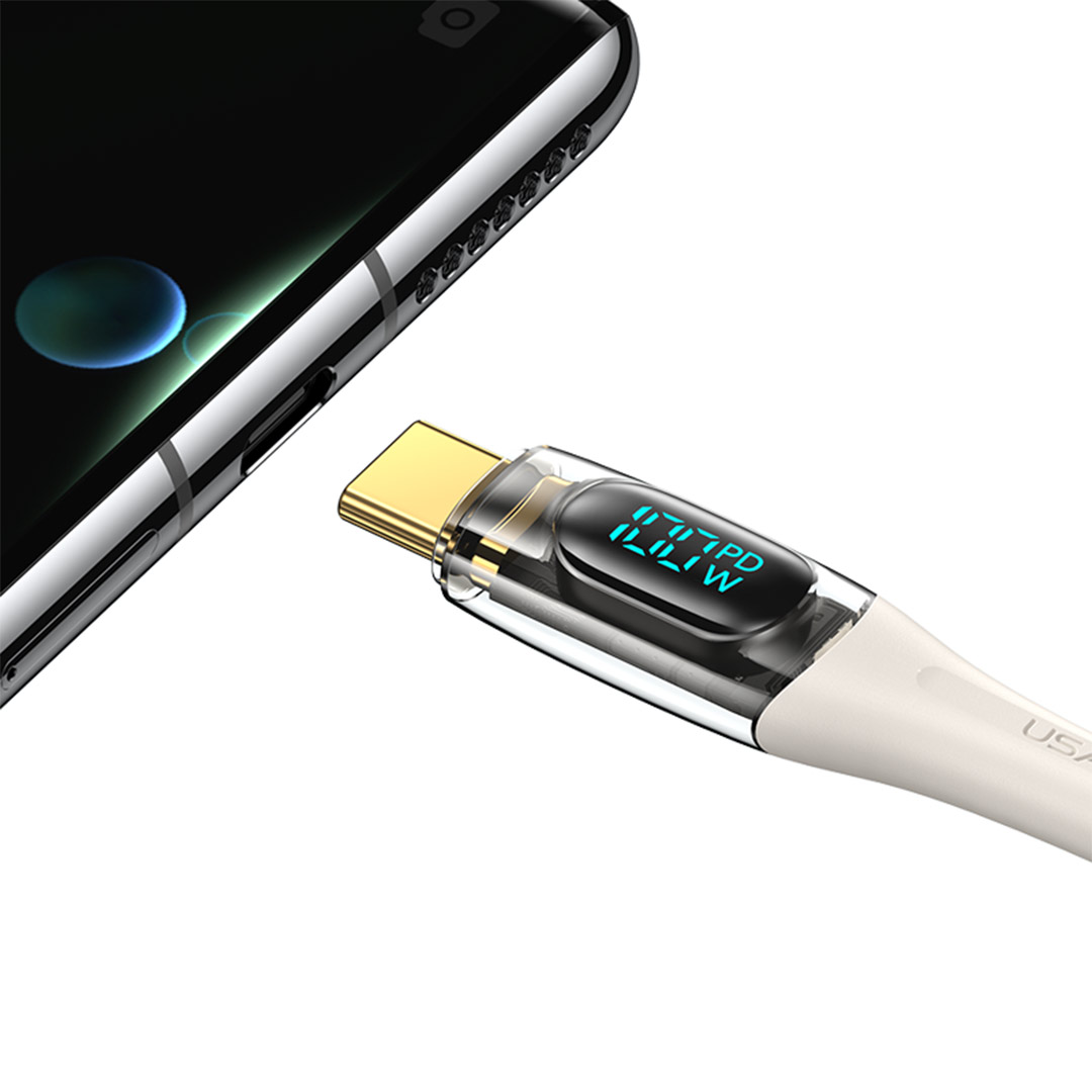 کابل USB Type-C به USB Type-C یوسمز Sj590 طول ۱٫۲ متر تصویر پنجم