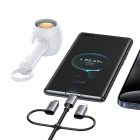 کابل USB Type-C و USB Type-A به microUSB، لایتنیگ و USB Type-C یوسمز sj737 طول ۱٫۲ متر تصویر سوم