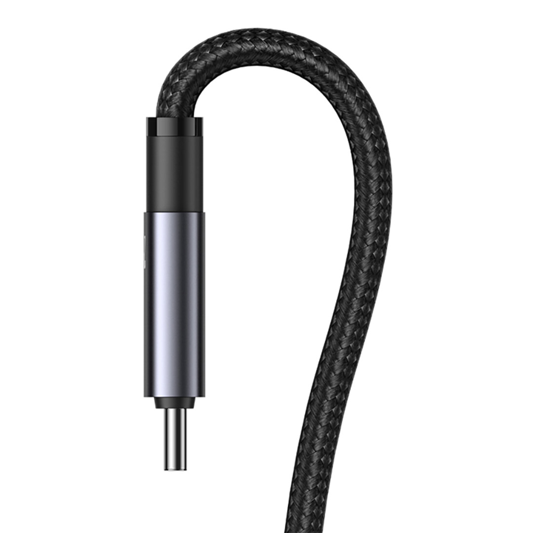 کابل USB Type-C و USB Type-A به microUSB، لایتنیگ و USB Type-C یوسمز sj737 طول ۱٫۲ متر تصویر چهارم