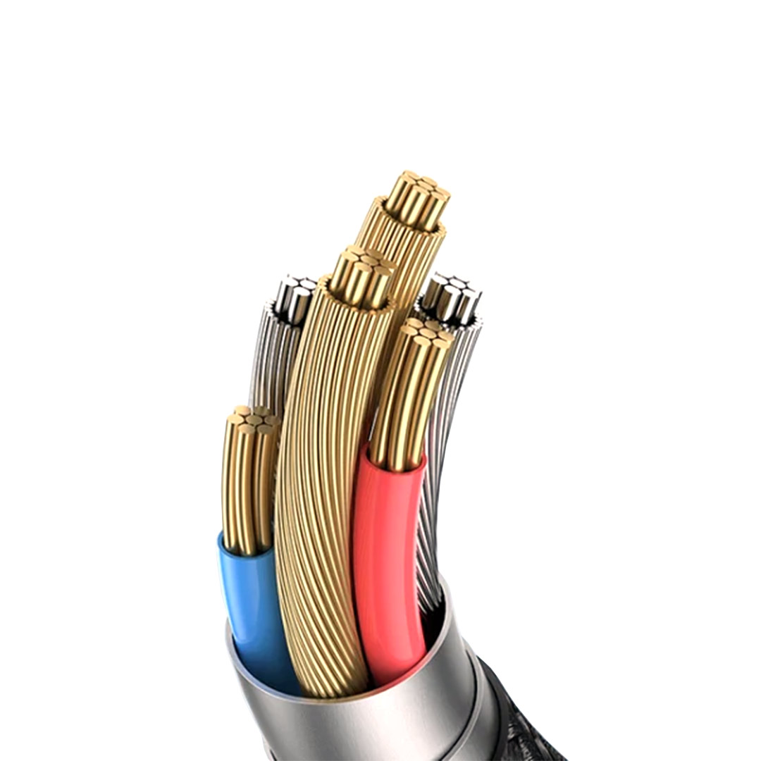 کابل USB Type-C و USB Type-A به microUSB، لایتنیگ و USB Type-C یوسمز sj737 طول ۱٫۲ متر تصویر پنجم