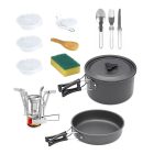 ظروف آشپزی و گاز کمپینگ گرین لاین 10in1 Camping Cookware تصویر دوم