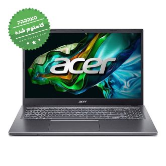 لپ تاپ ایسر Aspire 5 A515 با نمایشگر ۱۵٫۶ اینچی پردازنده Core i7-13620H، گرافیک اینتل UHD، رم ۳۲ گیگابایت، حافظه یک ترابایت SSD – کاستوم شده