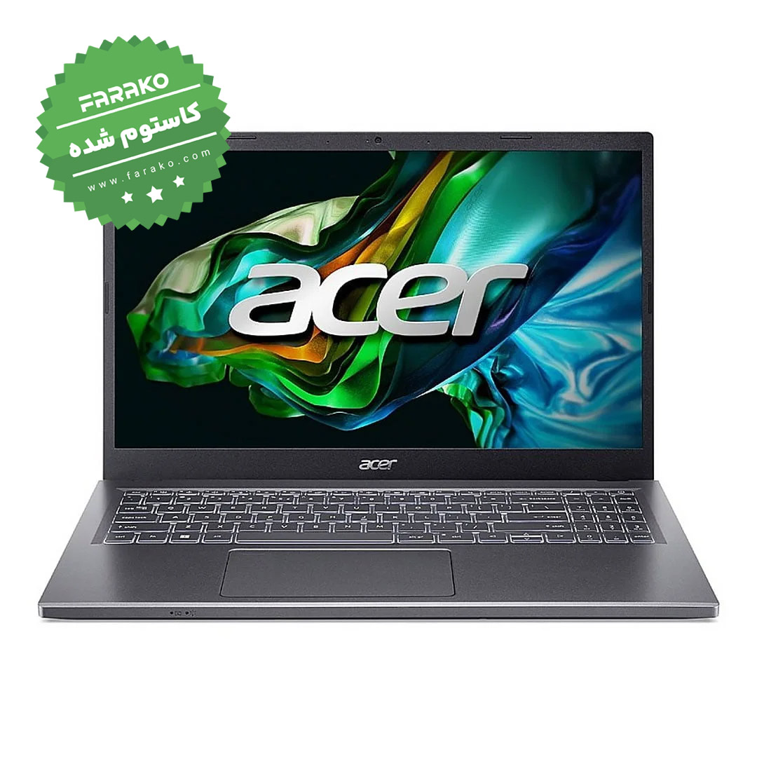 لپ تاپ ایسر Aspire 5 A515 با نمایشگر ۱۵٫۶ اینچی پردازنده Core i7-13620H، گرافیک اینتل UHD، رم ۱۶ گیگابایت، حافظه یک ترابایت SSD - کاستوم شده