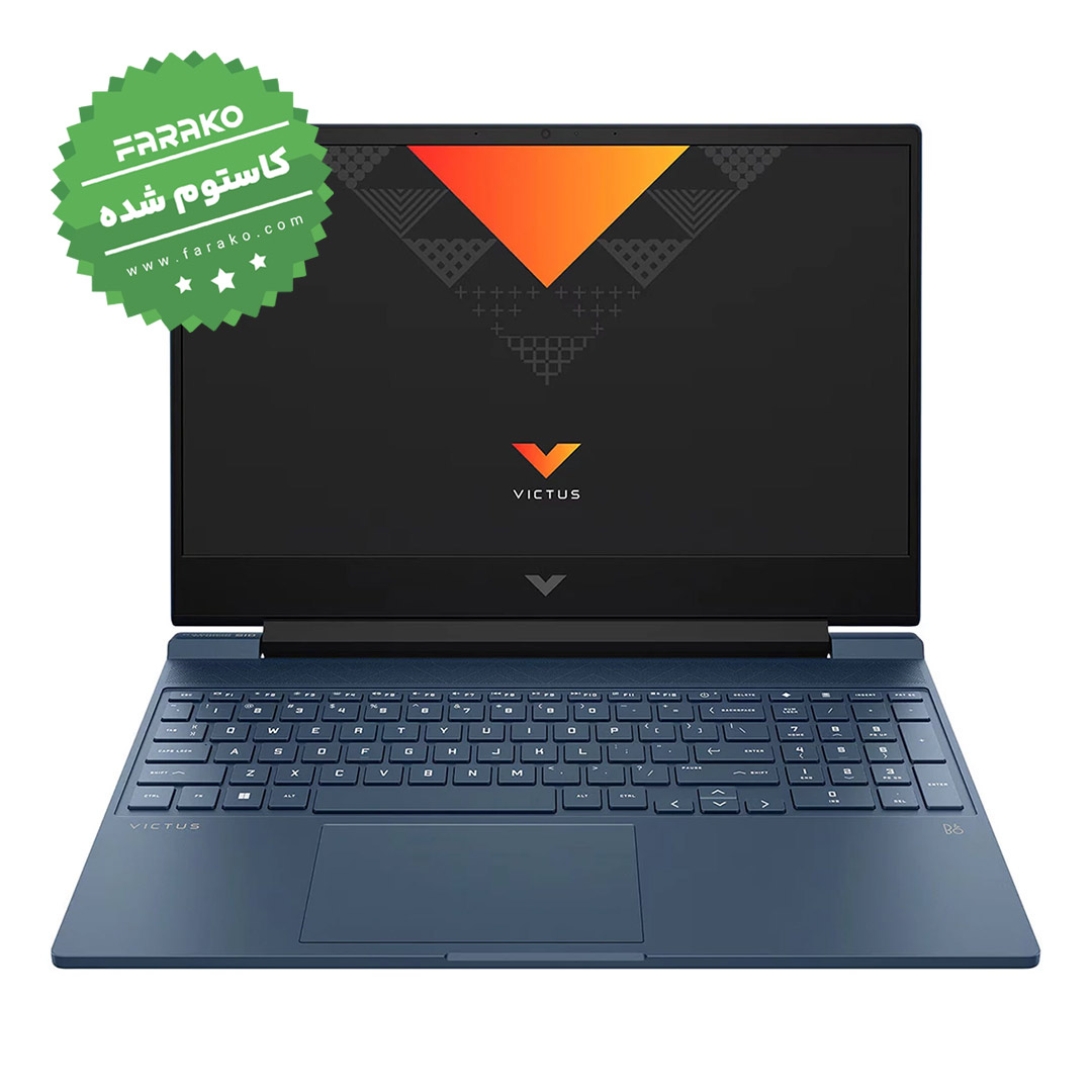 لپ تاپ اچ پی Victus 15 FB1107NQ نمایشگر ۱۵٫۶ اینچی، پردازنده Ryzen 5 7535HS، گرافیک ۴ گیگابایت RTX 2050، رم ۱۶ گیگابایت، حافظه دو ترابایت SSD - کاستوم شده