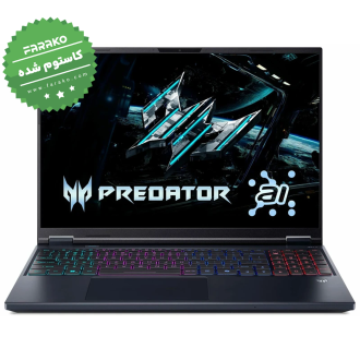 لپ تاپ ایسر Predator Helios Neo 16 AI PHN16-73-97BP نمایشگر ۱۶ اینچی QHD 180Hz ، پردازنده Core Ultra 9-275HX، گرافیک ۸ گیگابایت 5060، رم 32 گیگابایت 6400MHz ، حافظه یک ترابایت SSD – کاستوم شده
